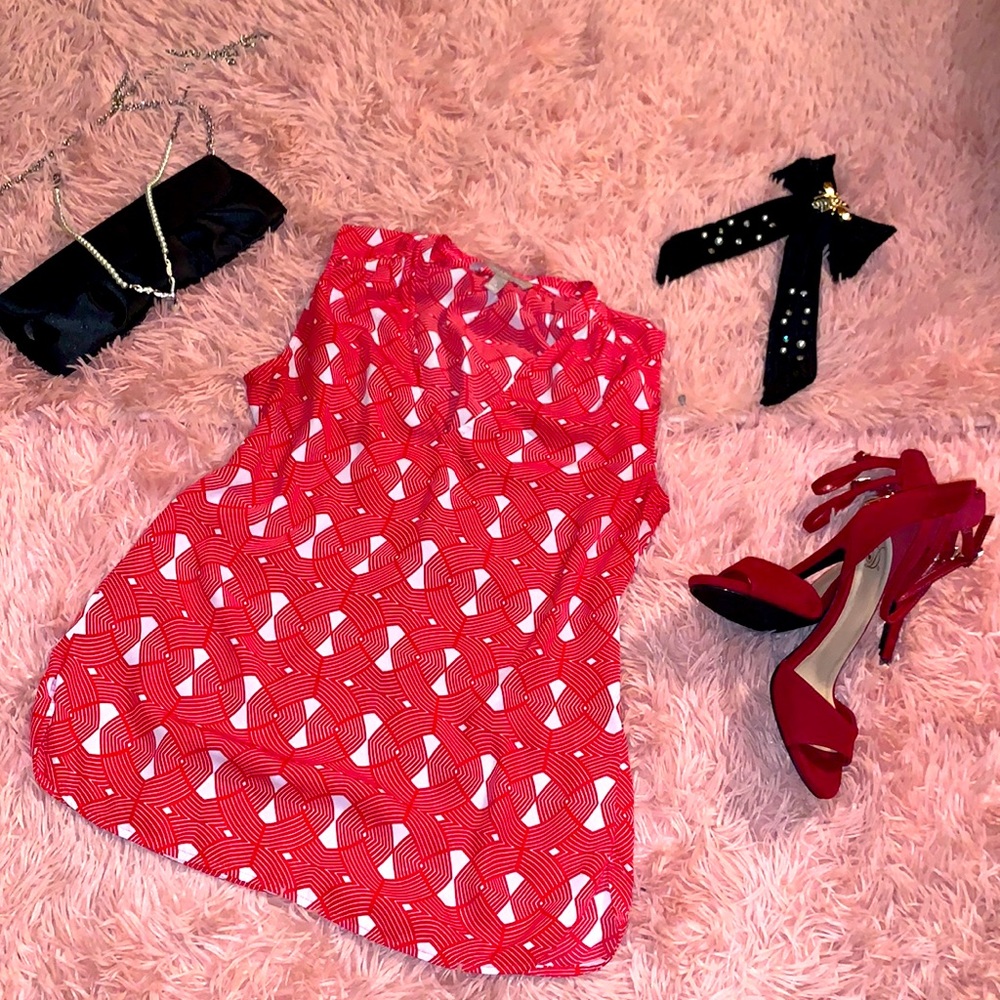 Banana Republic red blouse